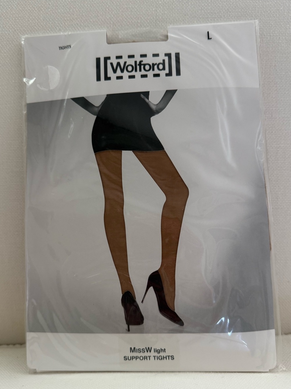 New! WOLFORD TERRE MISS W 40 LIGHT SUPPORT TIGHTS Size LARGE